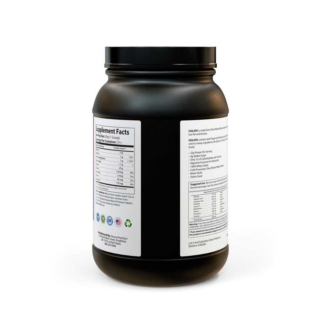 Whey Isolate Protein Supplement, Chocolate