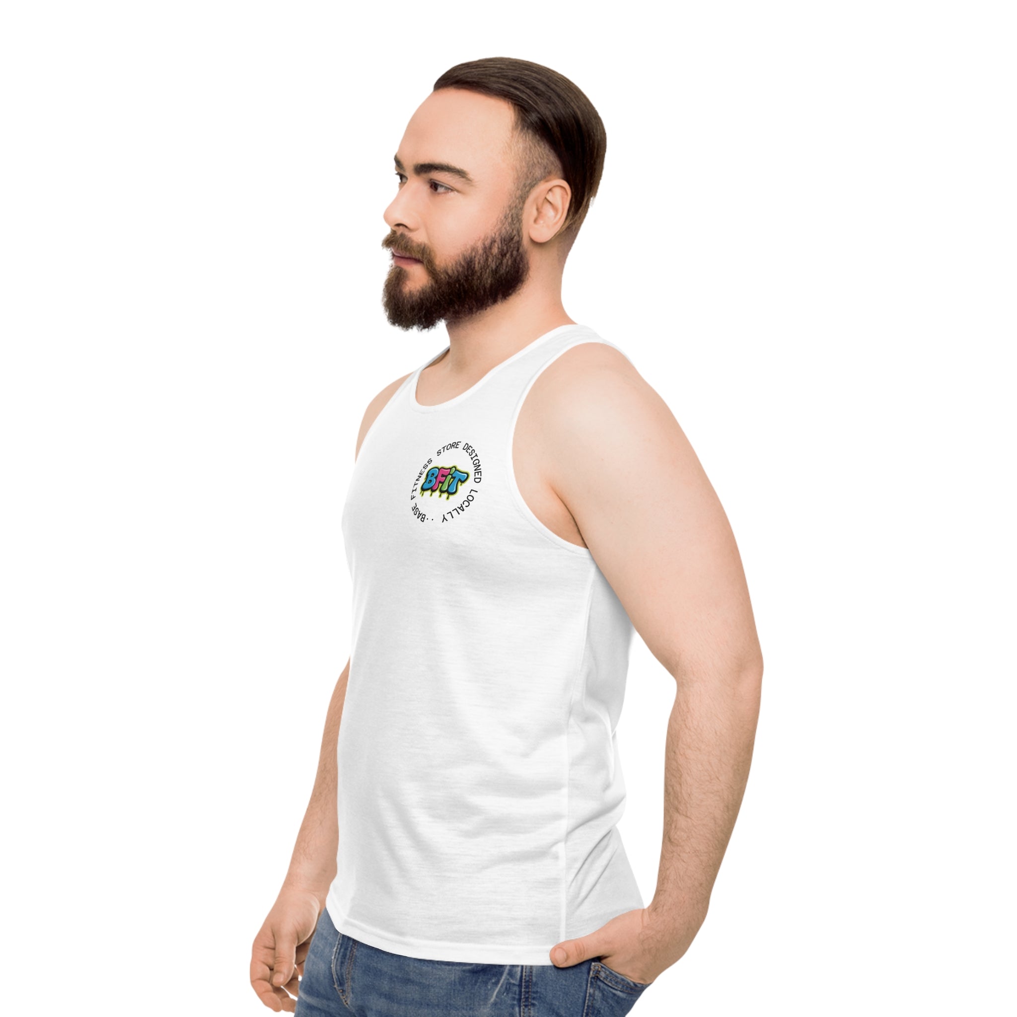 Base Unisex Tank Top Graffiti Style