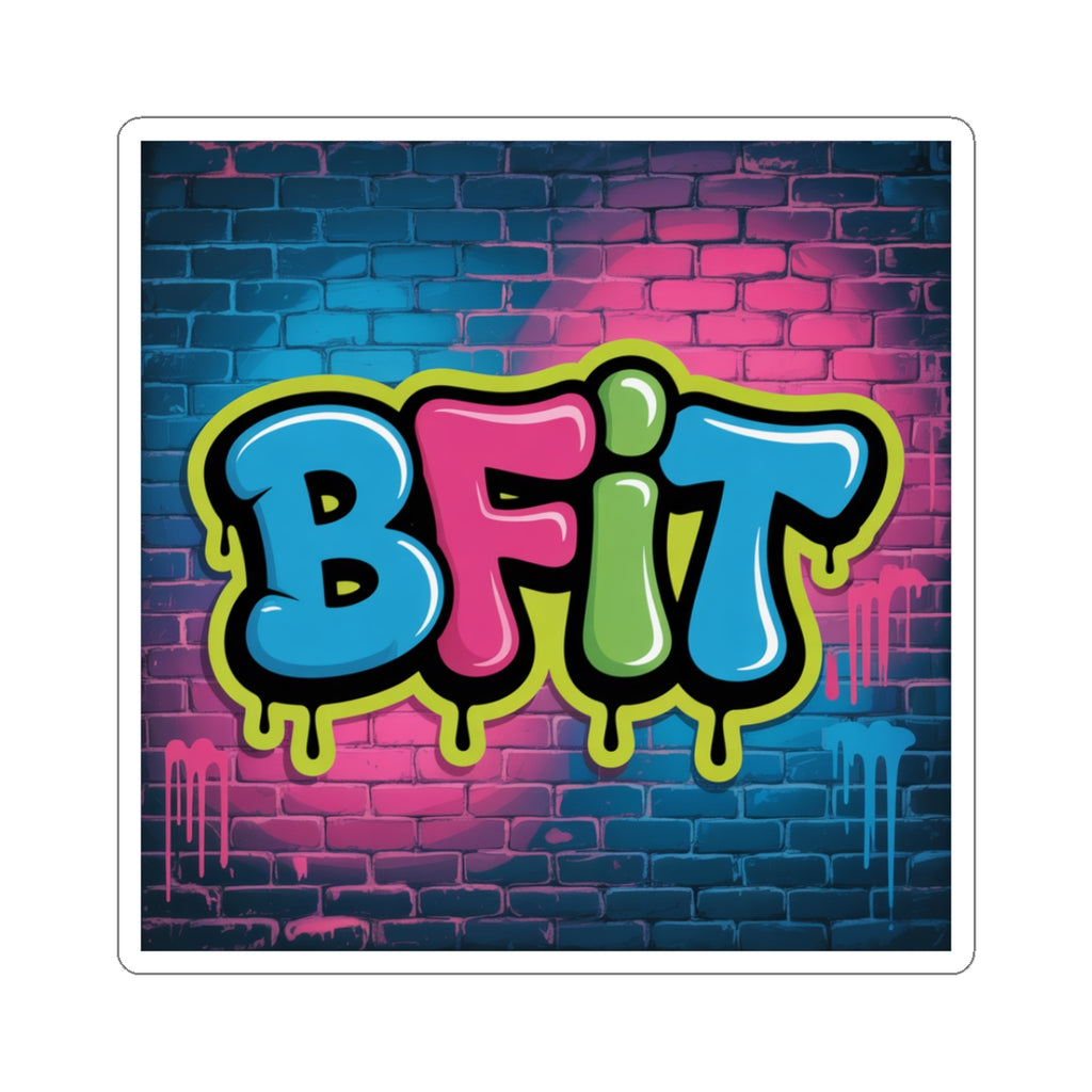 Vibrant Graffiti Kiss-Cut Stickers