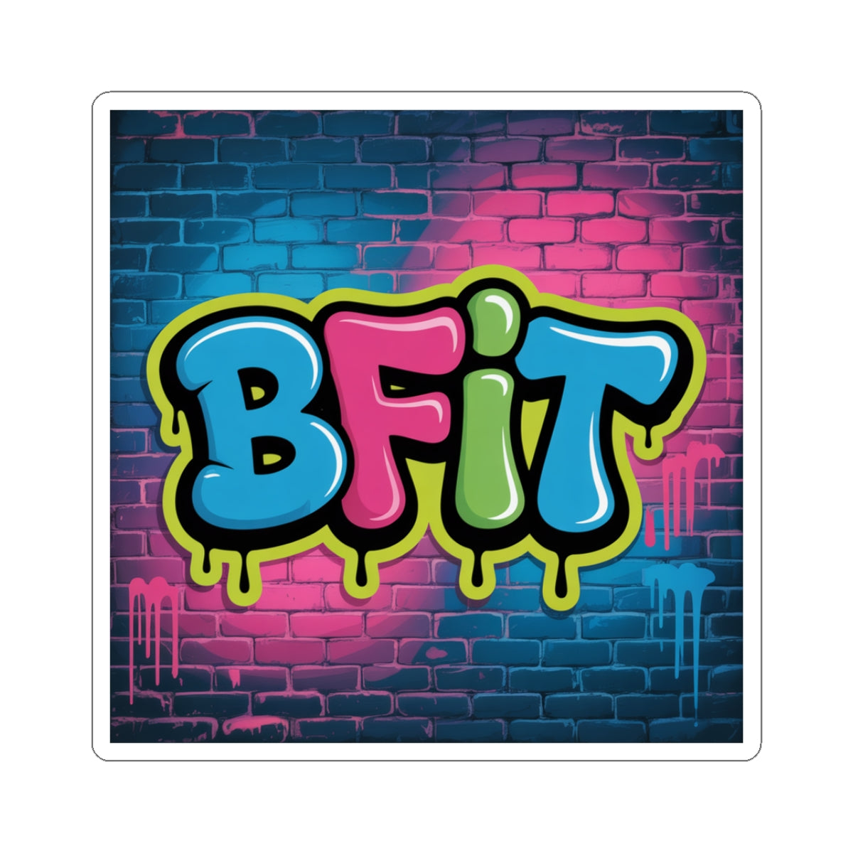 Vibrant Graffiti Kiss-Cut Stickers