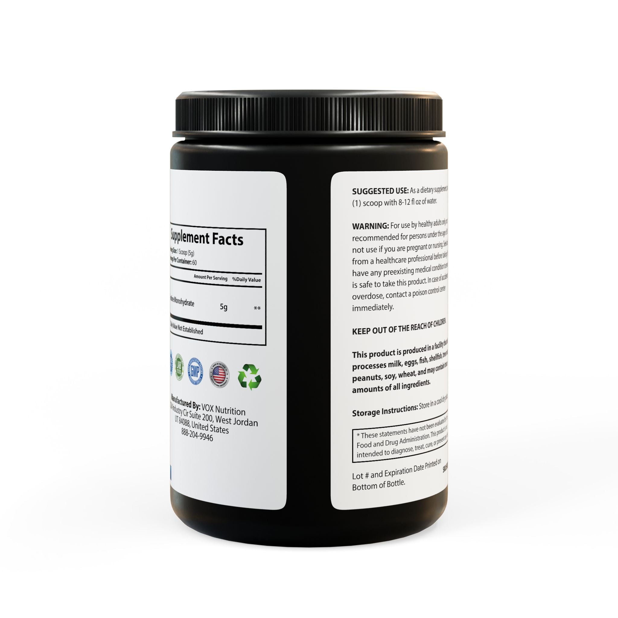 Creatine Monohydrate Supplement, Unflavored
