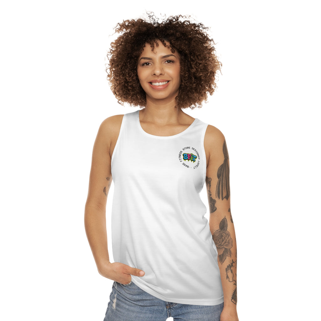 Base Unisex Tank Top Graffiti Style
