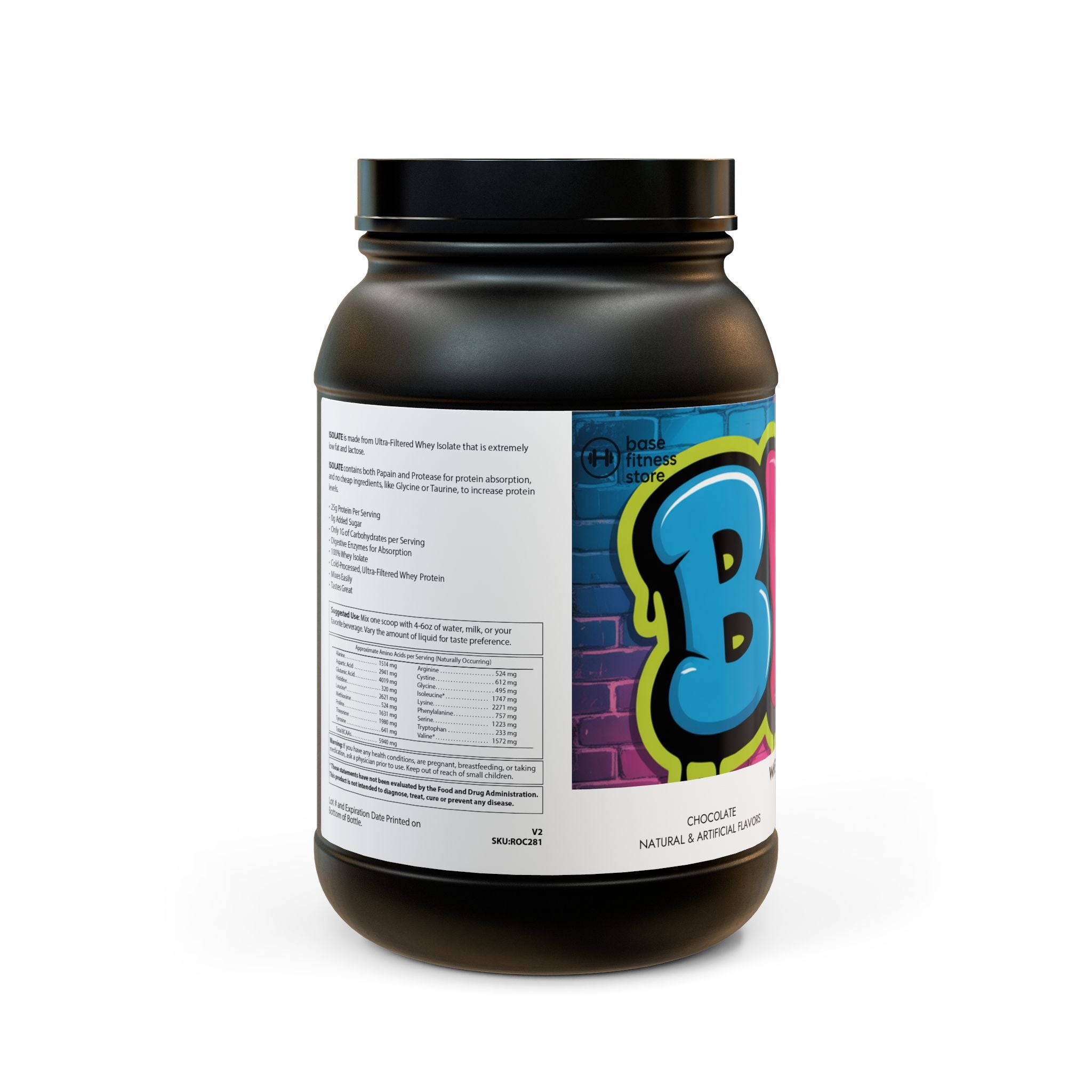 Whey Isolate Protein Supplement, Chocolate