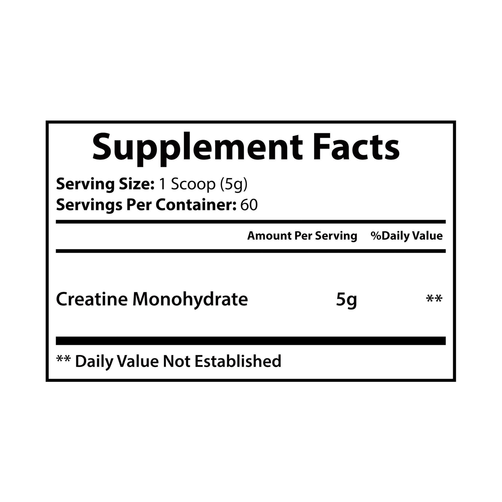 Creatine Monohydrate Supplement, Unflavored